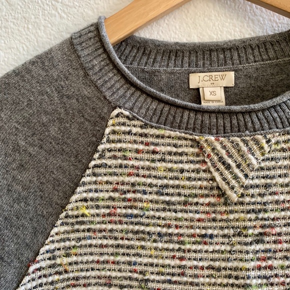 JCrew tweed and wool sweater Sz XS - Picture 2 of 4
